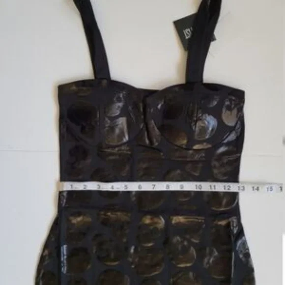 🆕️Iron Fist Skullz Club Mini Bodycon Dress Women's M Black S - Picture 7 of 8